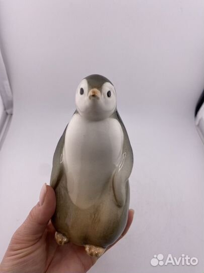 Фарфоровая статуэтка Пингвин. лфз. Высший сорт
