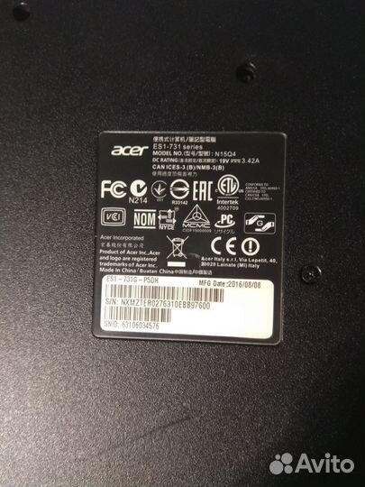 Ноутбук acer 17