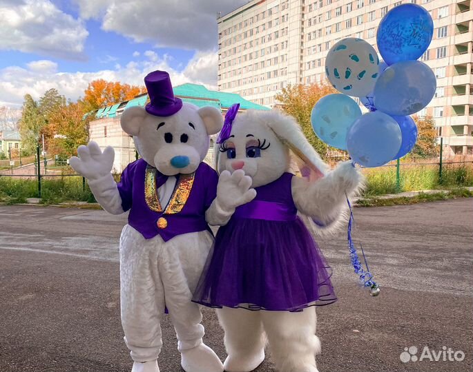 Ростовые куклы Мишка и Зайка