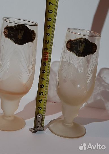 2 фужера гусь-хрустальный