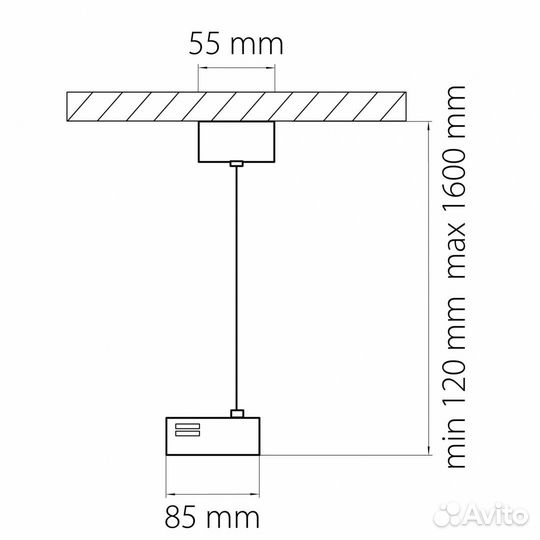 Питание подвесное Lightstar Barra 502197