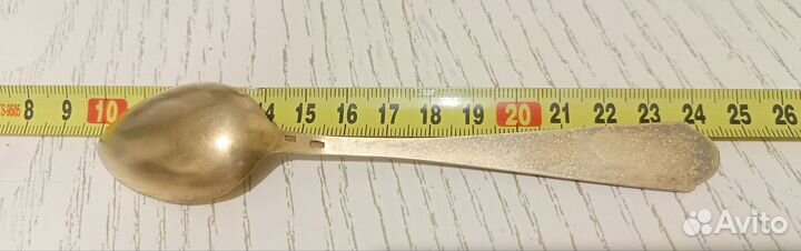 Ложки чайные серебро эмаль 875 проба