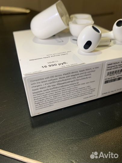Apple Airpods 3rd generation Оригинал