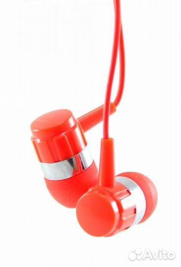 Наушники M-28 c микрофоном, Красные