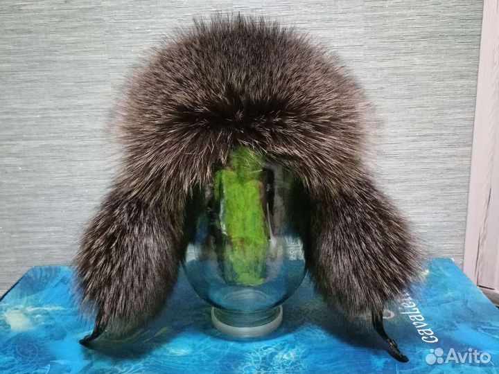 Шапка ушанка чернобурка зимняя