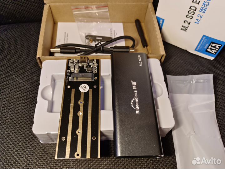 Корпус для SSD ngff SATA M2 Type-C - USB-A (Новый)