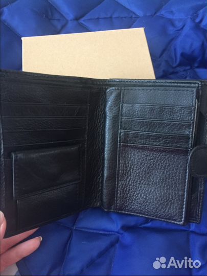 Мужской кошелёк натуральная кожа новый