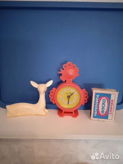 Олень, будильник игрушки СССР