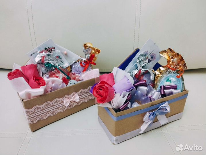 Мыльная композиция воробке