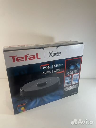 Робот пылесос Tefal 75 RG 8575wh Black