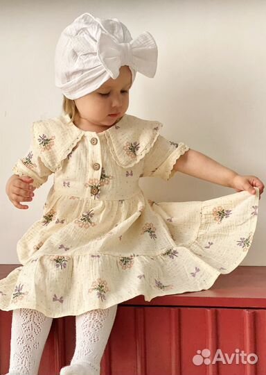 Платье детское из муслина