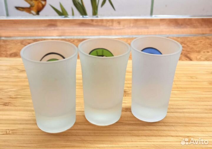 Стаканы стеклянные матовое стекло