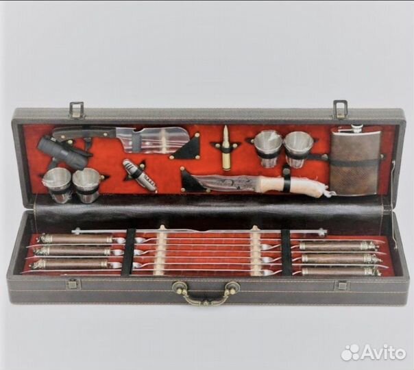 Подарочный набор шампуров в кейсе