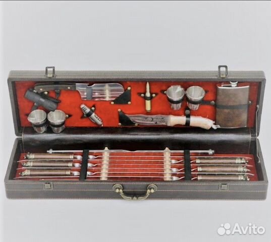 Подарочный набор шампуров в кейсе