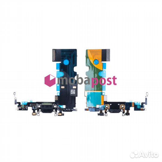 Шлейф для iPhone SE (2022) на системный разъем/микрофон Черный