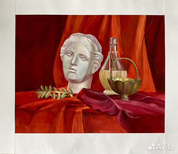 Живопись. Натюрморт с гипсовой маской