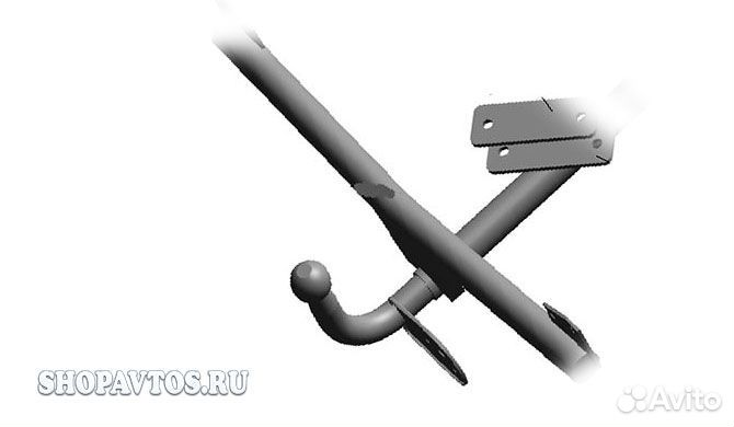 Тсу (фаркоп) без эл пакета ваз 2105, 2107