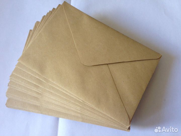 Конверты крафт 20 штук