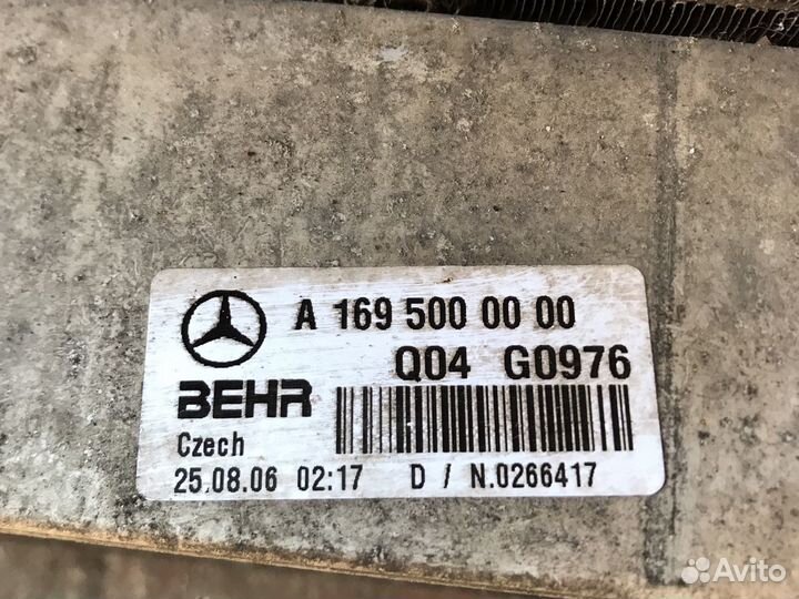 Мерседес w245 w169 b-class w169 интеркуллер