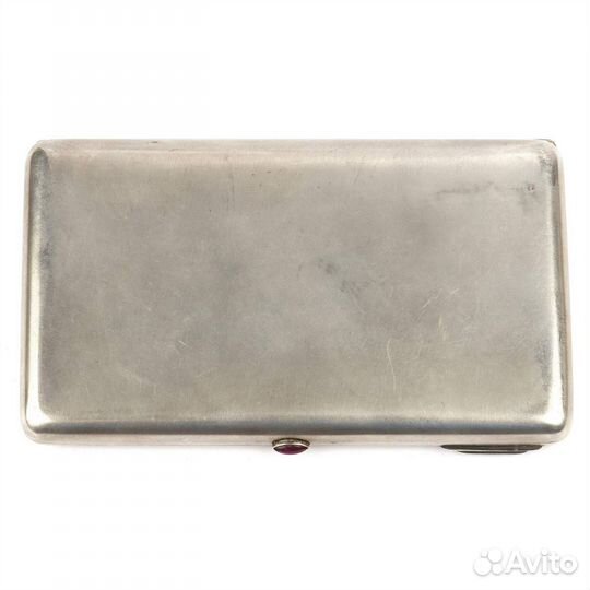 Серебряный портсигар с золочением 84 проба
