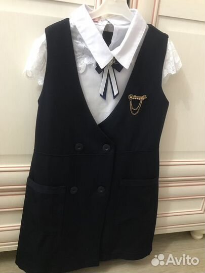 Школьный сарафан и рубашка