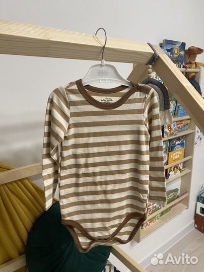 Боди с длинным рукавом 86 92