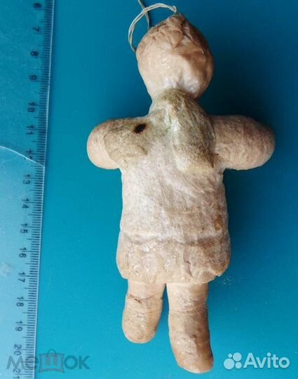 Девочка В шубке вата SR елочная игрушка ватная