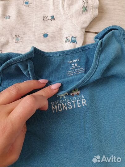 Боди carters 24 для мальчика 92