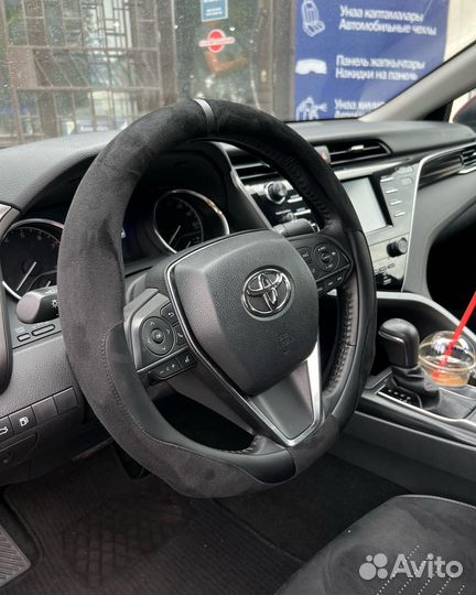 Оплетка для руля автомобилей алькантара люкс