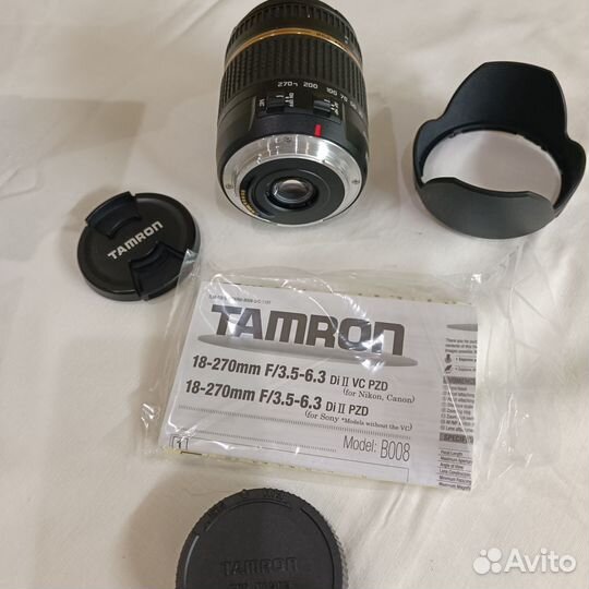 Объектив tamron 18-270mm для Canon