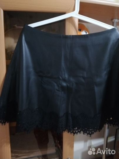 Кожаная юбка