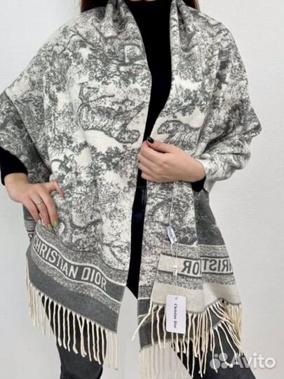 Кашемировый палантин Dior Toile разные оттенки