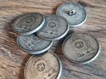 Пуговицы под старинные монеты 7 шт