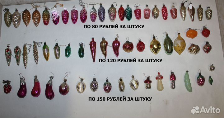 Ёлочные игрушки СССР