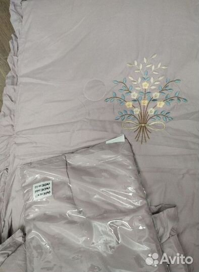 Постельное белье евро с готовым одеялом