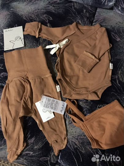 Комплект брендовой одежды для новорожденных
