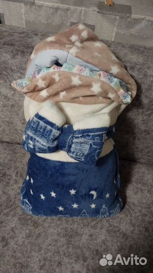 Конверт на выписку для мальчика зимний