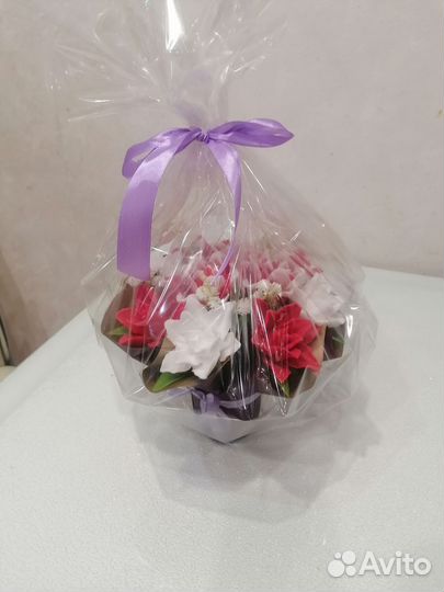 Букет цветов из мыла ручной работы