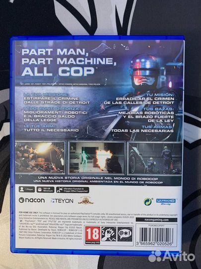 Robocop rogue city ps5 диск