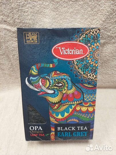 Чай Victorian, чёрный earl grey, листовой 1кг