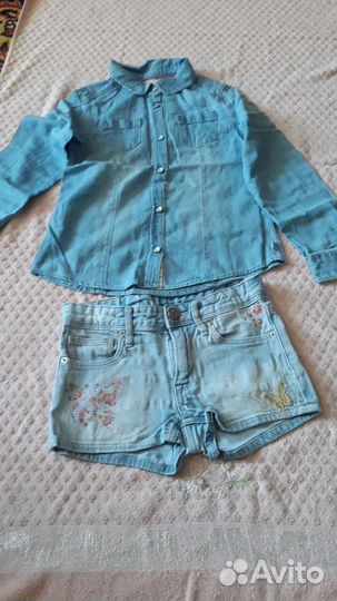 Рубашка и шорты для девочки