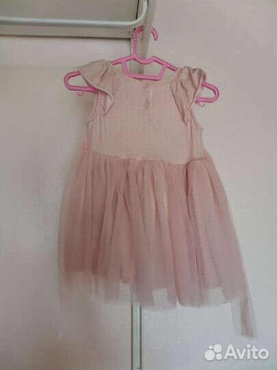 Платья нарядные 92, флисовый комбинезон 98