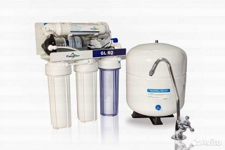 Система обратного осмоса с помпой повышения давлен