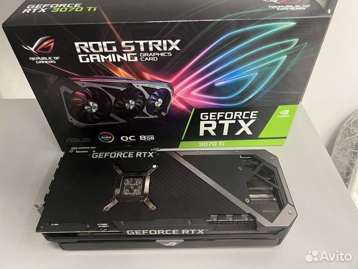 Видеокарта Asus RTX 3070 ti OC Rog Strix 8gb