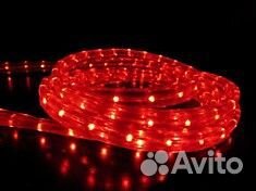 Дюралайт красный двухжильный