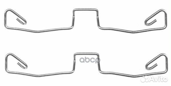 Комплект монтажный тормозных колодок audi: allr