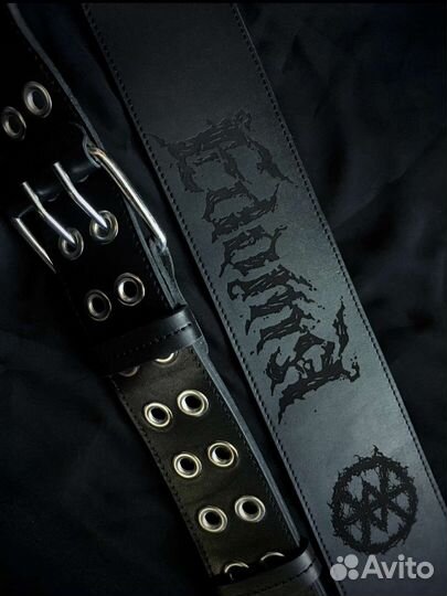 Кожаный гитарный ремень