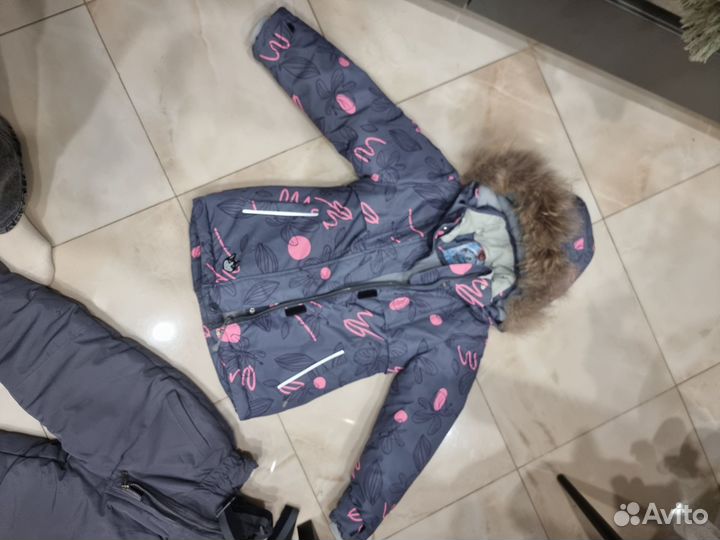 Зимний костюм для девочки 110