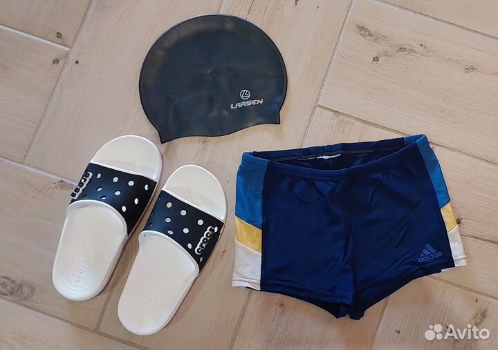 Сланцы crocs бассейн шапочка трусы купальные