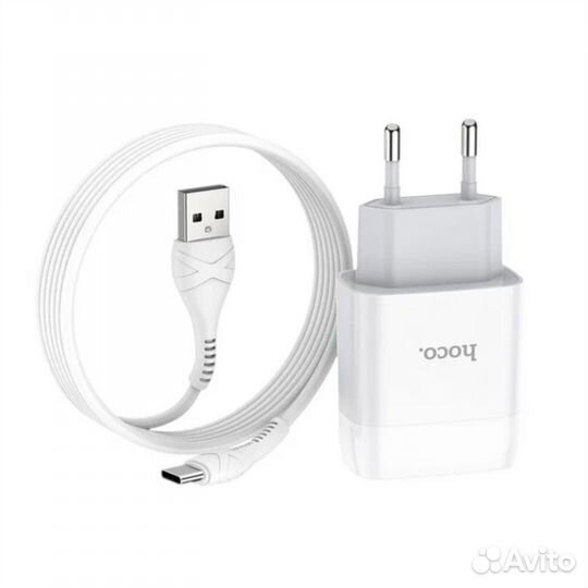 Сетевое зарядное устройство Hoco C73A белый